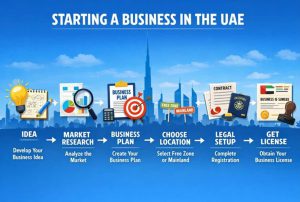 مراحل راه‌اندازی کسب و کار در امارات