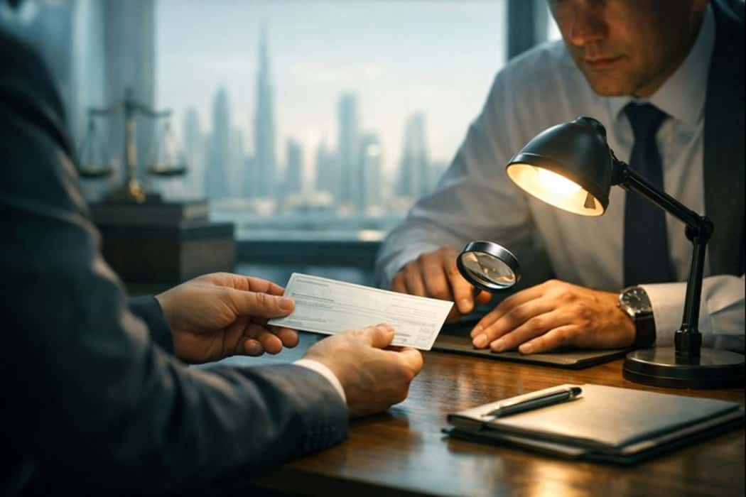پیامدهای کیفری جعل چک در امارات