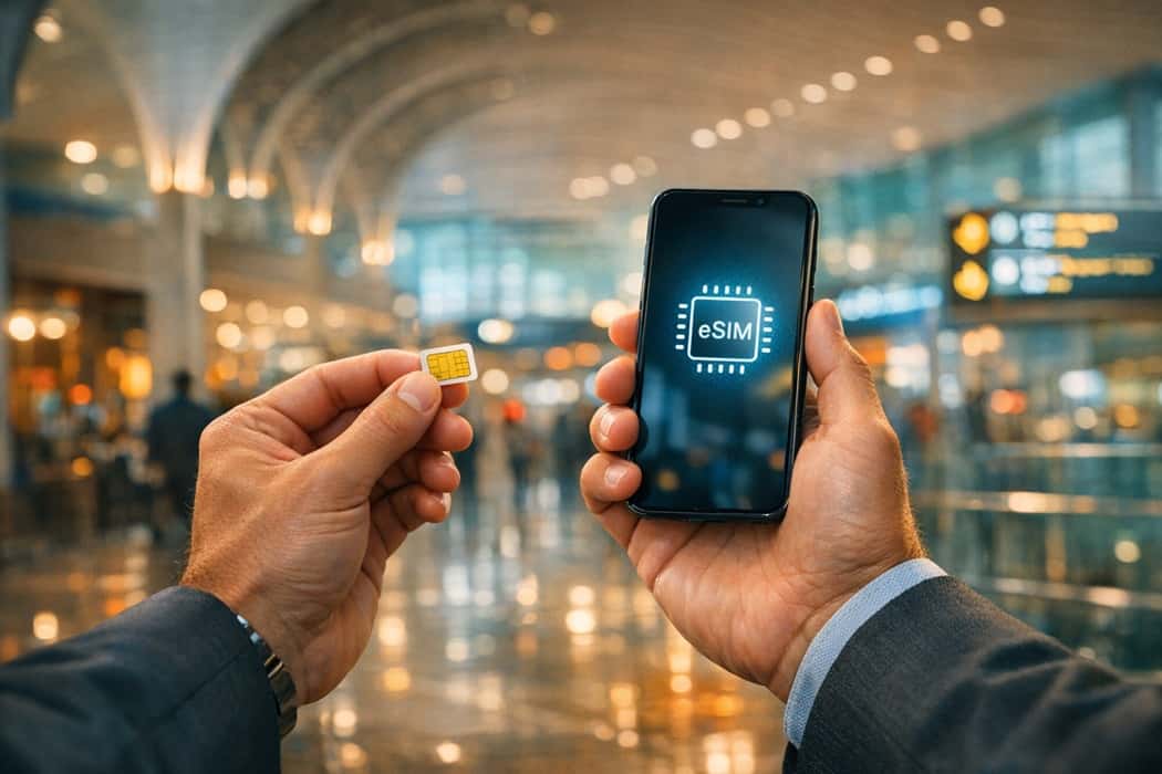 مقایسه eSIM دبی و سیم کارت فیزیکی